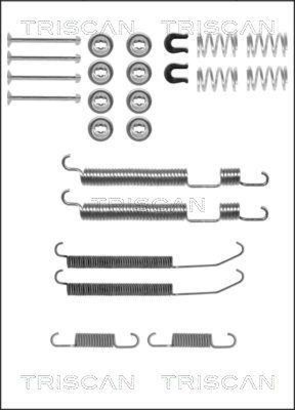 TRISCAN 8105 102583 Montagesatz F. Bremsbacken für Hyundai, Mitsubishi