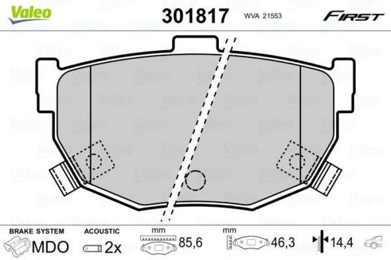 VALEO 301817 SBB-Satz FIRST