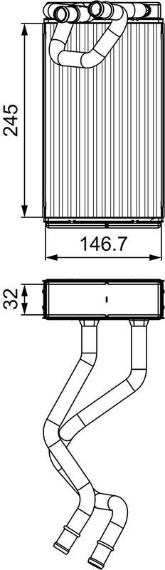 VALEO 811547 Warmetauscher NISSAN NAVARA