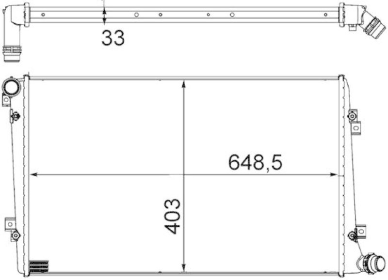 MAHLE CR 1203 000S Kühler Motorkühlung