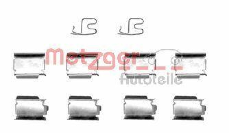 METZGER 109-1246 Zubehörsatz, Scheibenbremsbelag für OPEL