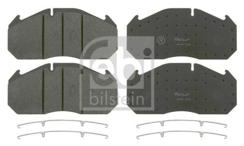 FEBI BILSTEIN 16562 Bremsbelagsatz mit Befestigungsmaterial für M A N