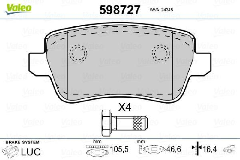 VALEO 598727 SBB-Satz PREMIUM