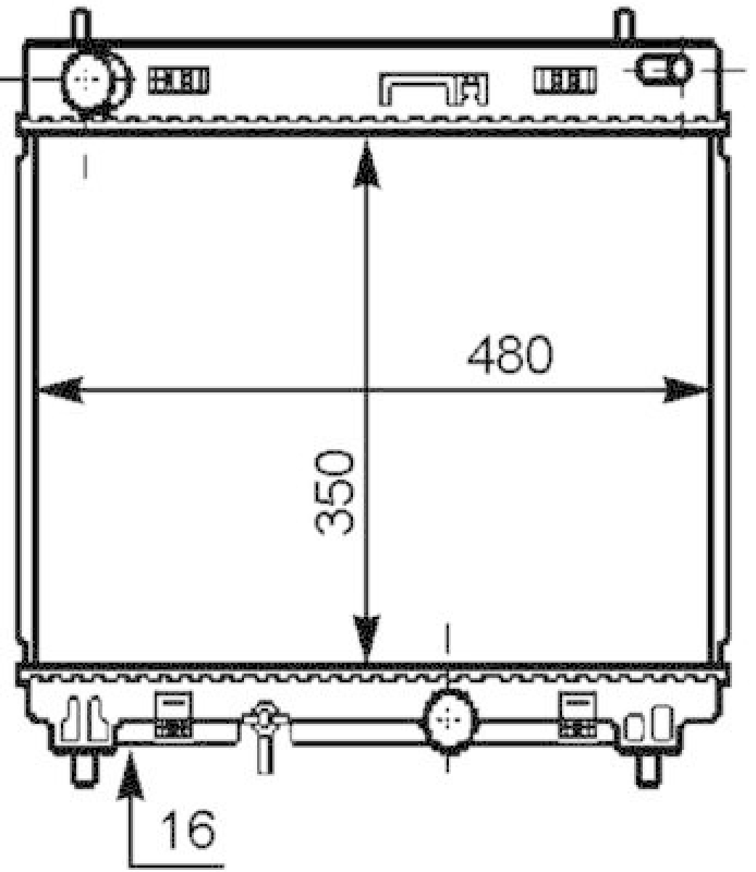 MAHLE CR 1205 000S Kühler Motorkühlung