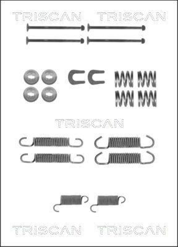 TRISCAN 8105 102606 Montagesatz F. Bremsbacken für Toyota, Vw