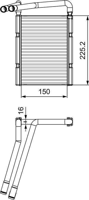 VALEO 811548 Warmetauscher KIA RIO II