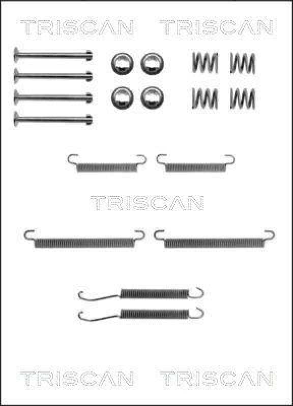 TRISCAN 8105 102608 Montagesatz F. Bremsbacken, Handbremse für Ford, Kia