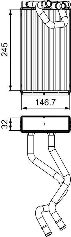 VALEO 811549 Warmetauscher NISSAN NAVARA