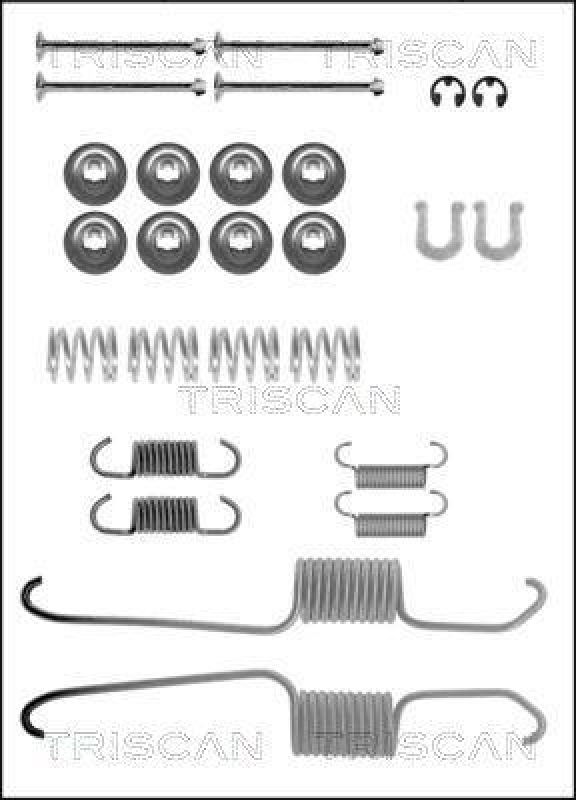 TRISCAN 8105 102615 Montagesatz F. Bremsbacken für Toyota,Vw