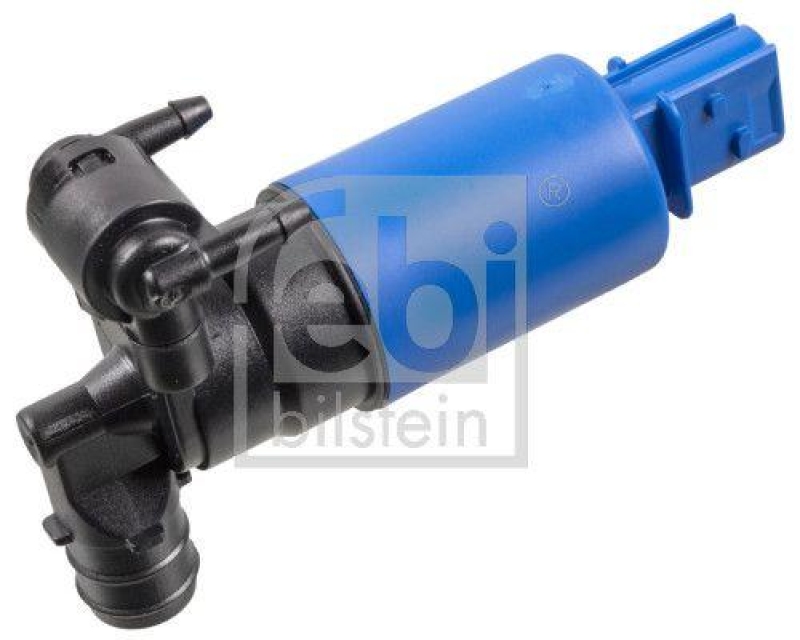 FEBI BILSTEIN 181987 Waschwasserpumpe für Scheiben- und Scheinwerferreinigungsanlage, mit Dichtring für Volvo