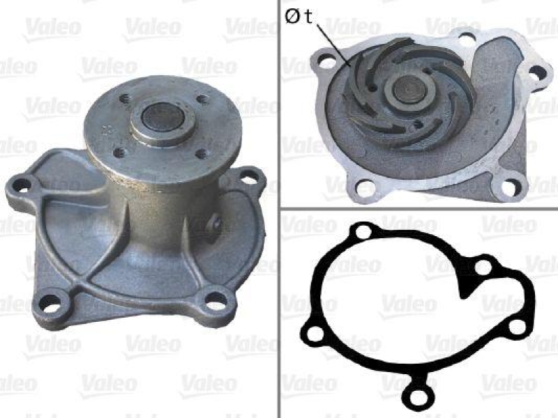 VALEO 506413 Wasserpumpe MAZDA 323 II, 818, 1000