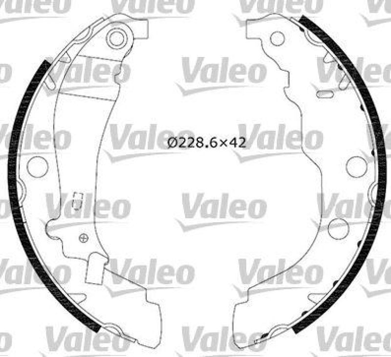 VALEO 554636 Bremsbacken-Satz-KIT