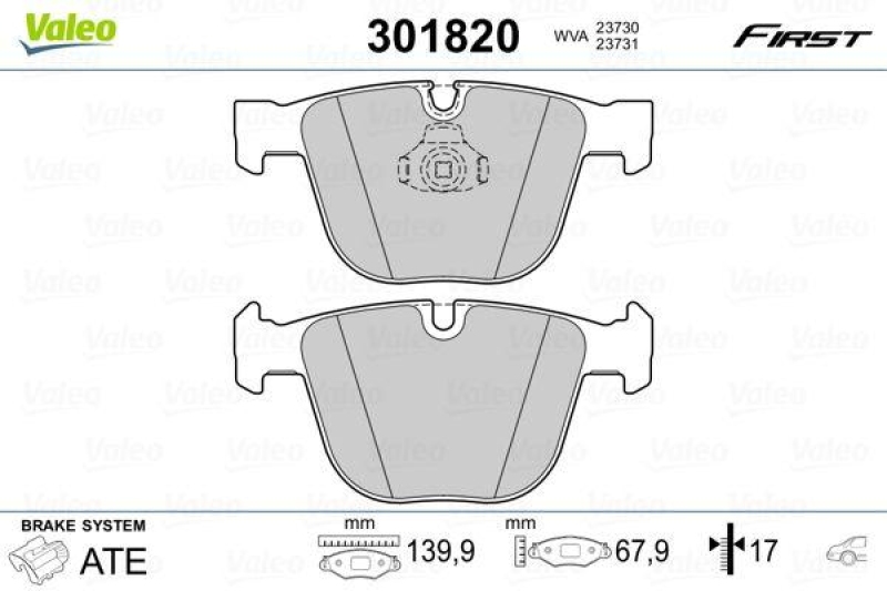 VALEO 301820 SBB-Satz FIRST