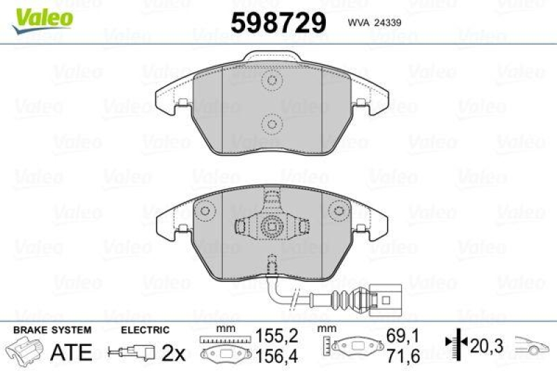 VALEO 598729 SBB-Satz PREMIUM