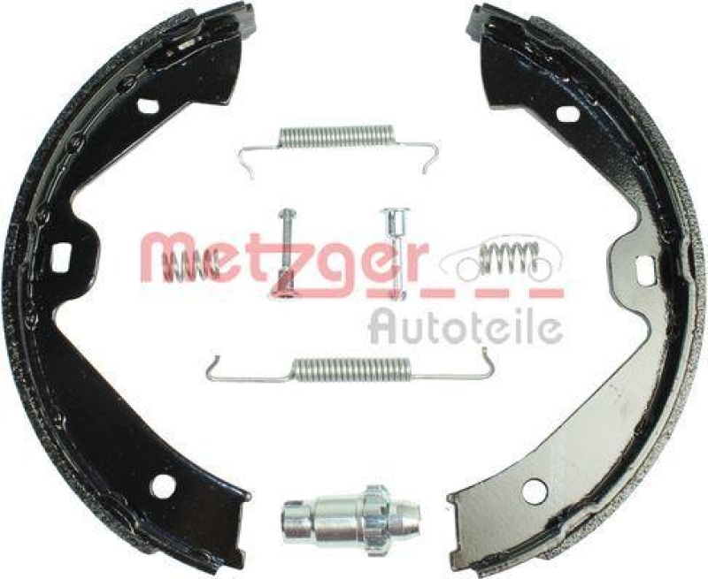 METZGER 0152027 Bremsbackensatz, Feststellbremse für PORSCHE/VW HA