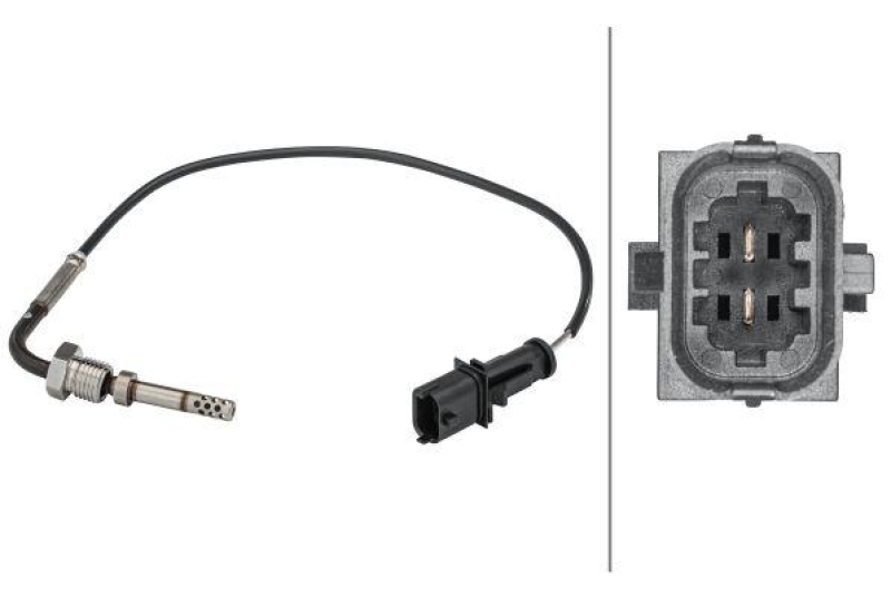 HELLA 6PT 358 181-601 Sensor, Abgastemperatur