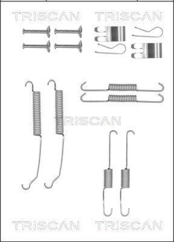 TRISCAN 8105 102611 Montagesatz F. Bremsbacken für Ford,Mazda