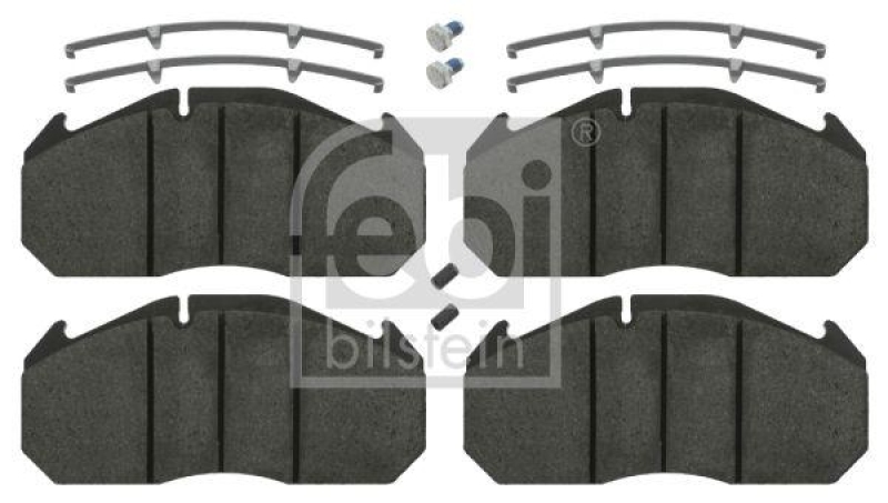 FEBI BILSTEIN 16567 Bremsbelagsatz mit Befestigungsmaterial für EVOBUS