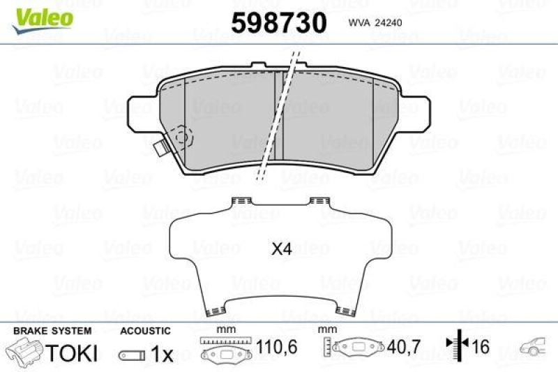 VALEO 598730 SBB-Satz PREMIUM