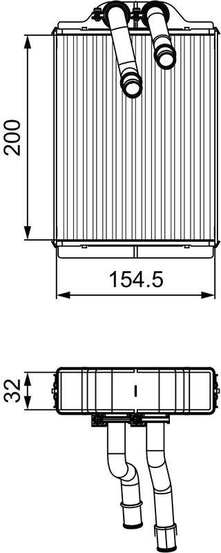 VALEO 811551 Warmetauscher MERCEDES Classe M