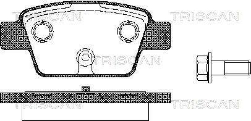 TRISCAN 8110 15018 Bremsbelag Hinten für Fiat Stilo