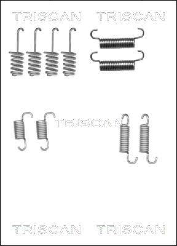 TRISCAN 8105 102616 Montagesatz F. Bremsbacken, Handbremse für Mercedes,Vw