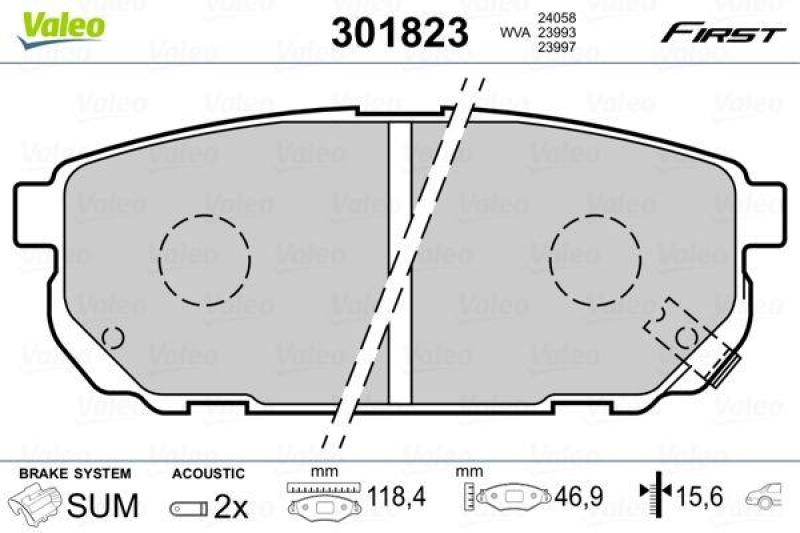 VALEO 301823 SBB-Satz FIRST