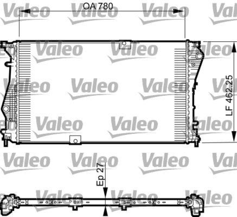 VALEO 735599 Motorkühler RENAULT TRAFIC II FL 2.0 DCI