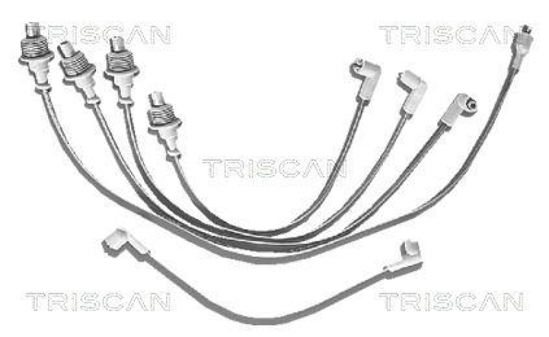 TRISCAN 8860 3192 Zündleitungssatz für Citroen Bx 16, Bx 19/Gt/Gt