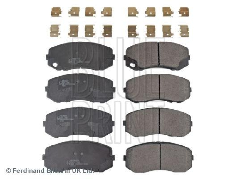 BLUE PRINT ADC44274 Bremsbelagsatz mit Befestigungsmaterial f&uuml;r Mitsubishi FUSO