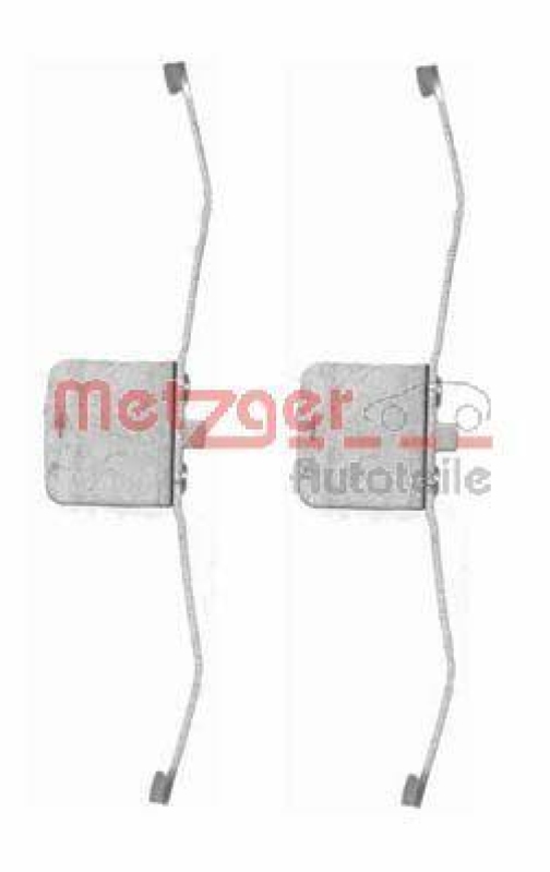 METZGER 109-1639 Zubehörsatz, Scheibenbremsbelag für AUDI/FORD/MAZDA/RENAULT/SAAB/SEAT/VW