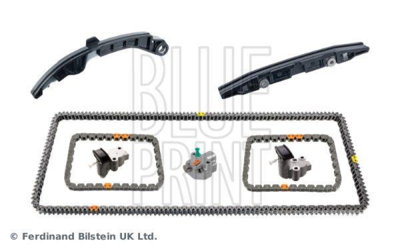 BLUE PRINT ADBP730018 Steuerkettensatz für Nockenwelle, mit Gleitschienen und Kettenspanner für NISSAN