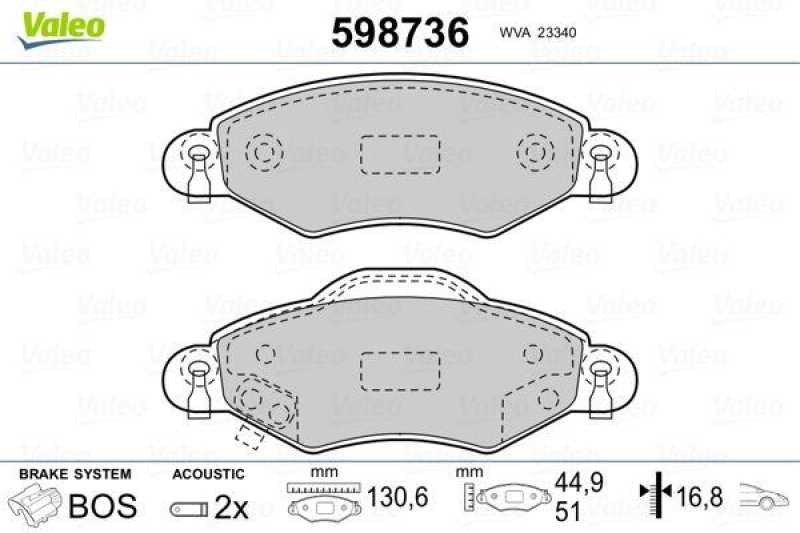 VALEO 598736 SBB-Satz PREMIUM