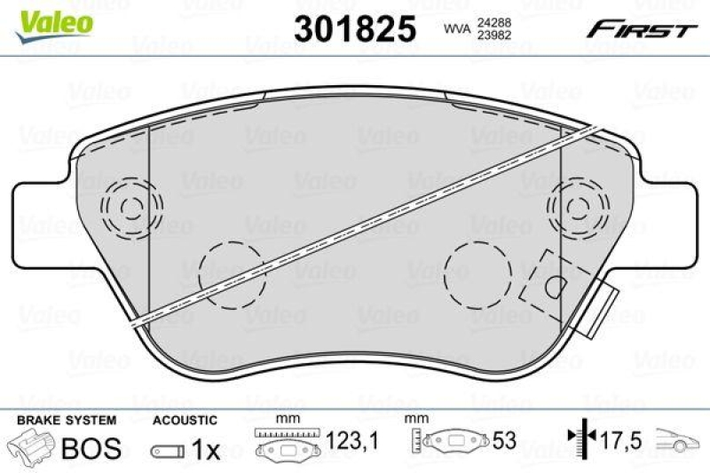 VALEO 301825 SBB-Satz FIRST