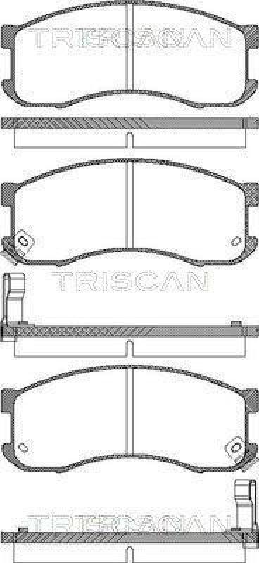 TRISCAN 8110 50165 Bremsbelagsatz Scheibenbremse