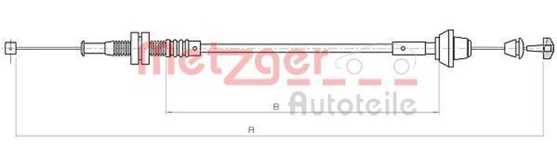 METZGER 11.0182 Gaszug für FORD