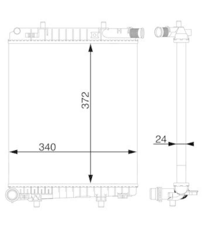 MAHLE CR 1591 000S Kühler Motorkühlung