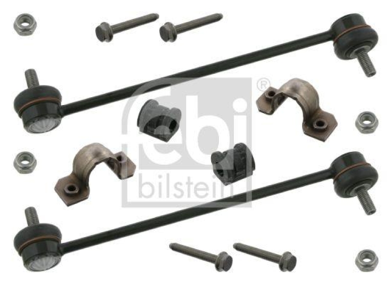 FEBI BILSTEIN 37076 Stabilisatorlagersatz mit Verbindungsstangen für VW-Audi