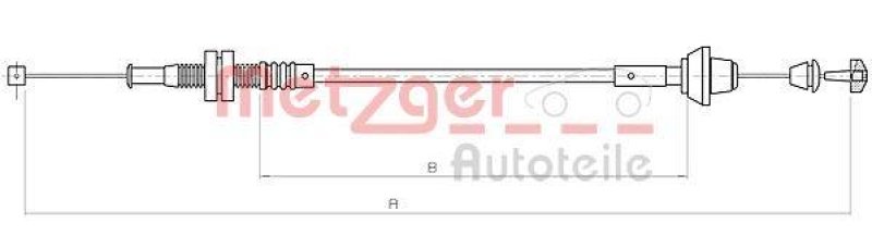 METZGER 11.0182 Gaszug f&uuml;r FORD