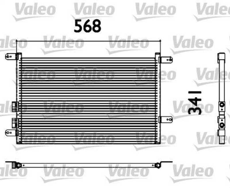 VALEO 817527 Kondensator ALFA ROMEO 147 (2000>2004)