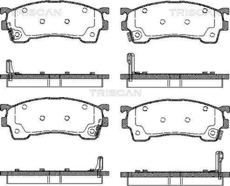 TRISCAN 8110 50183 Bremsbelag Vorne für Mazda 626