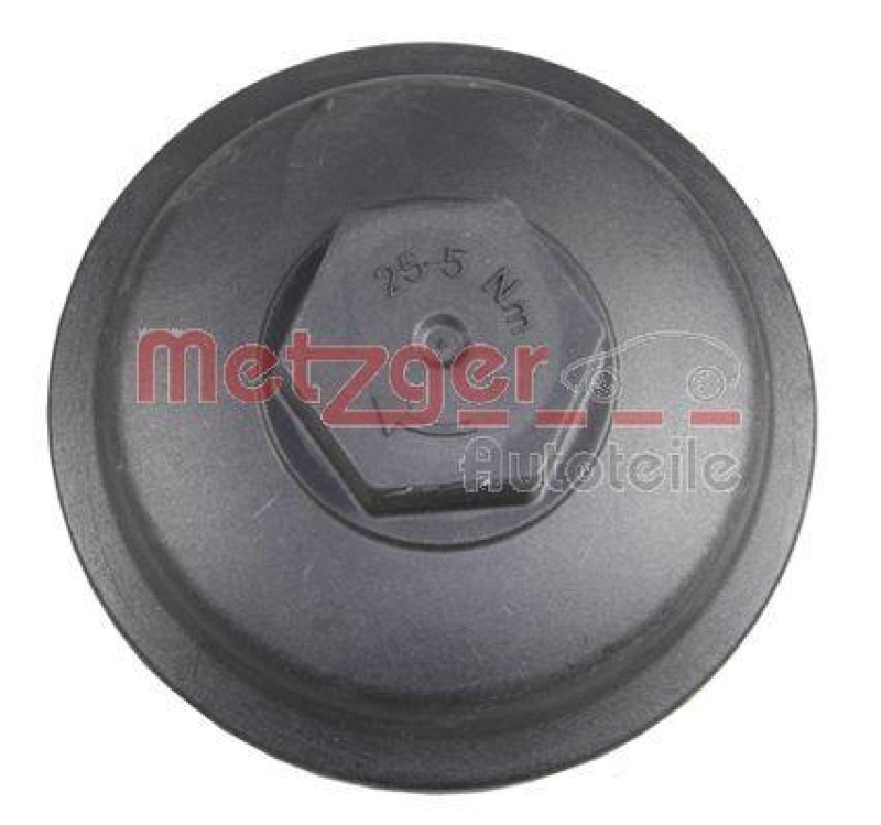 METZGER 2370035 Deckel, Ölfiltergehäuse für AUDI/SEAT/SKODA/VW