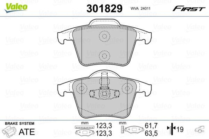 VALEO 301829 SBB-Satz FIRST