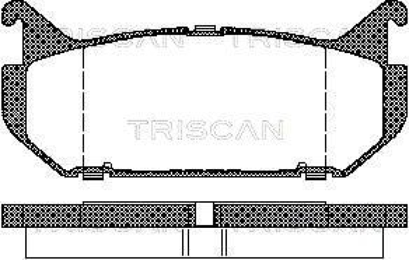 TRISCAN 8110 50184 Bremsbelag Hinten für Mazda 626