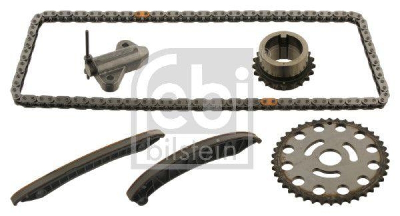 FEBI BILSTEIN 30639 Steuerkettensatz für Nockenwelle, mit Gleitschienen und Kettenspanner für Renault