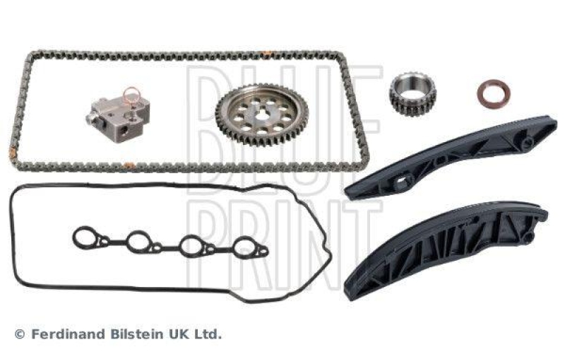 BLUE PRINT ADBP730021 Steuerkettensatz für Nockenwelle, mit Gleitschienen und Kettenspanner für HYUNDAI