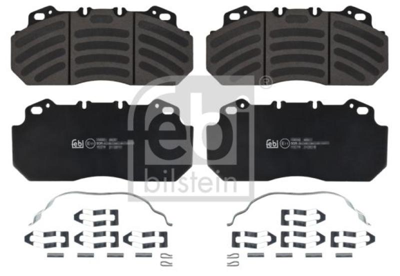 FEBI BILSTEIN 16574 Bremsbelagsatz mit Anbaumaterial für RENAULT (RVI)