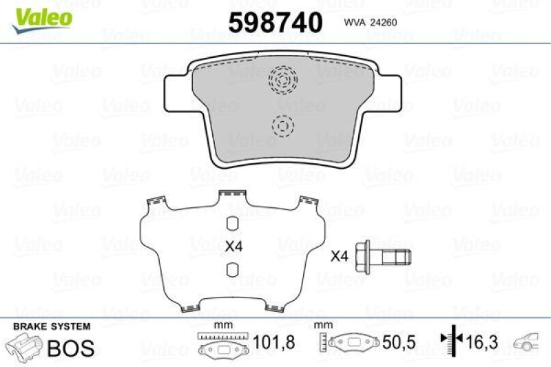 VALEO 598740 SBB-Satz PREMIUM