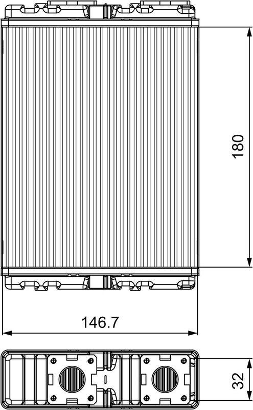 VALEO 811557 Warmetauscher VOLKSWAGEN GOLF VII