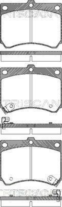 TRISCAN 8110 50186 Bremsbelag Vorne für Mazda 323